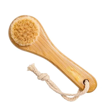 Щетка для чистки лица Бамбуковые волосы Очищающий массаж для лица Щетка для ухода за лицом Глубокое очищение пор Aparelho De Massagem Facial