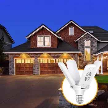 Потолочные светильники с лопастями вентилятора, мини-бытовая техника, листовая лампа, Промышленная деформируемая светодиодная лампа, домашняя складная светодиодная лампа E27