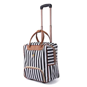 Модная женская деловая сумка для путешествий на колесиках, сумки-тележки, дорожный багаж на колесиках, сумка-чемодан для девочек в стиле ретро