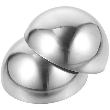 2 шт Полукруглые заглушки для шаровых отверстий из нержавеющей стали, поручень, Зеркальная сфера, Полая