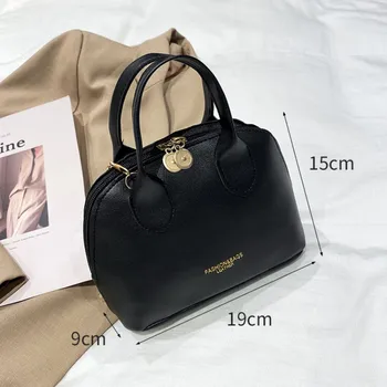 Модные женские сумки через плечо, роскошная дизайнерская женская сумка в виде ракушки, сумки через плечо большой емкости, винтажные сумки-тоут из искусственной кожи