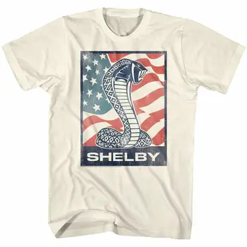 Футболка из натуральной кожи Carroll Shelby Motors Shelby Flag Snake
