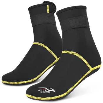 Носки для дайвинга, 3 мм неопреновые пляжные носки для воды, ботинки для гидрокостюма, нескользящие носки для дайвинга для рафтинга, подводного плавания, парусного спорта, плавания