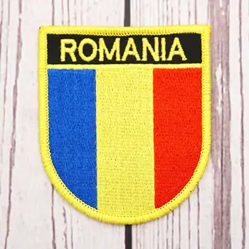 Румынская нашивка, вышитая нашивкой, военный значок с вышивкой в виде крючка и петли