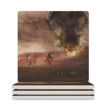 Керамические подставки Dune 2020 Battle On Arrakis (квадратные) для украшения стола и аксессуаров для посуды Подставки для обеденного стола