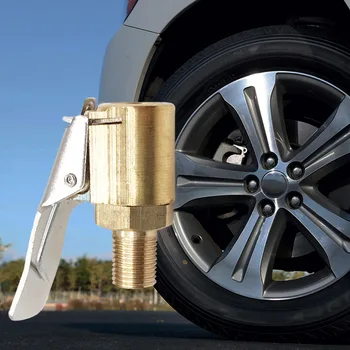 1шт авто латунные 6 мм 8 мм шины колеса шины воздуха Чак надувное клапан насоса зажим зажим разъем адаптер автомобильный-стайлинг